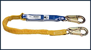 Werner Fall Protection Energy Absorbing Lanyard with Elastic Stretch