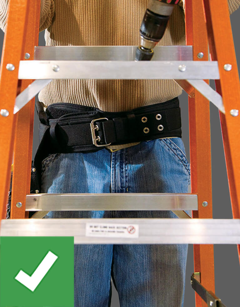 Werner Ladder Safety: Center Body on Ladder