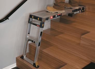 Ladders for Plasterers - Werner Adjustable PRO Platform