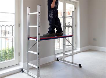 Ladders for Plasterers - Werner 5 in 1 Combination Ladder with Platform