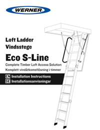 Werner Eco S-Line Complete Timber Loft Access Solution Installation Instructions