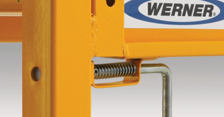 Werner Steel Rolling Scaffold work safely and securely