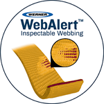 Werner Fall Protection Lanyard WebAlert Inspectable Webbing