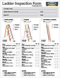 Werner Ladder Inspection Form