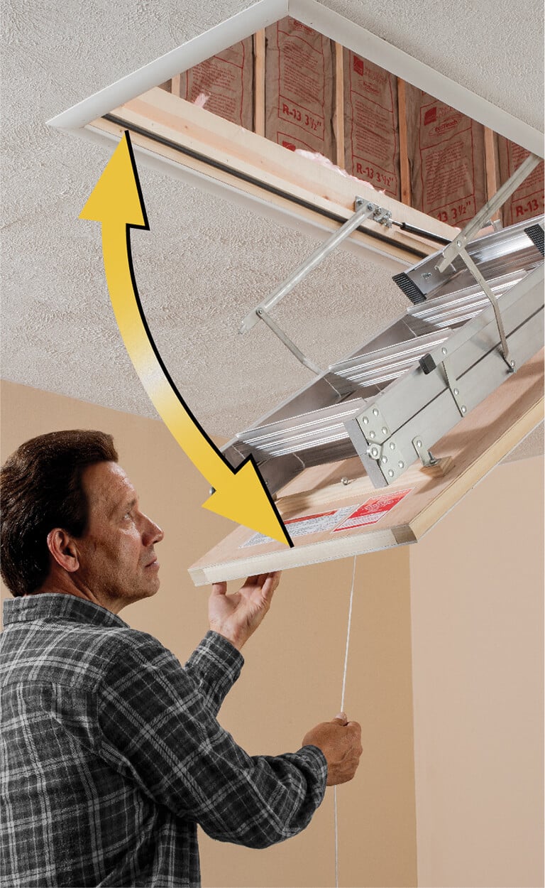 How-to-choose-a-Werner-attic-ladder-Swing-Clearance