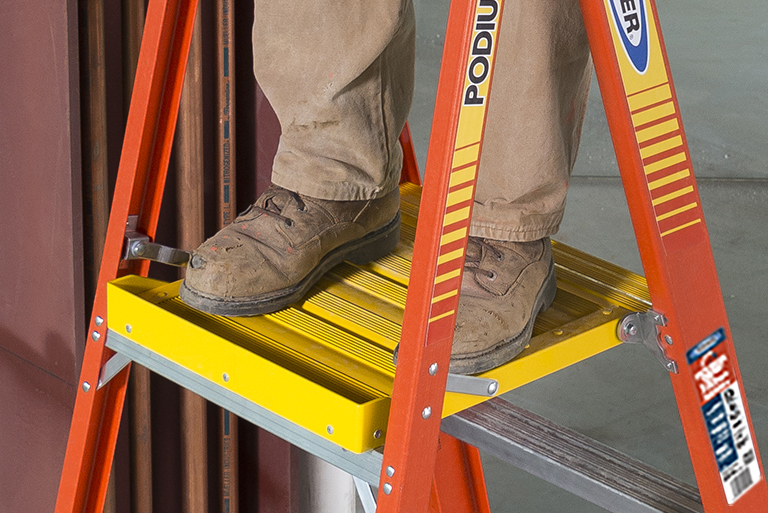 Werner wide ladder platforms