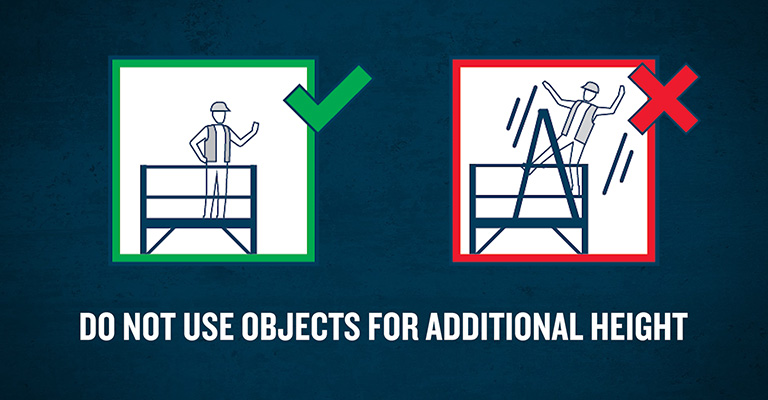 Do Not Use Objects For Additional Height