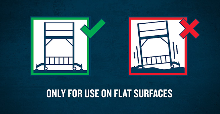 Only for Use on Flat Surfaces