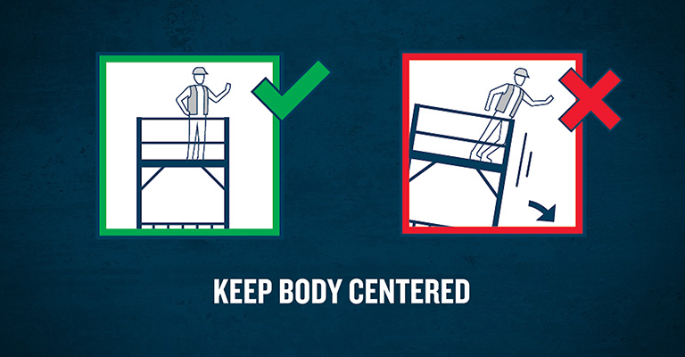 Keep Body Centered
