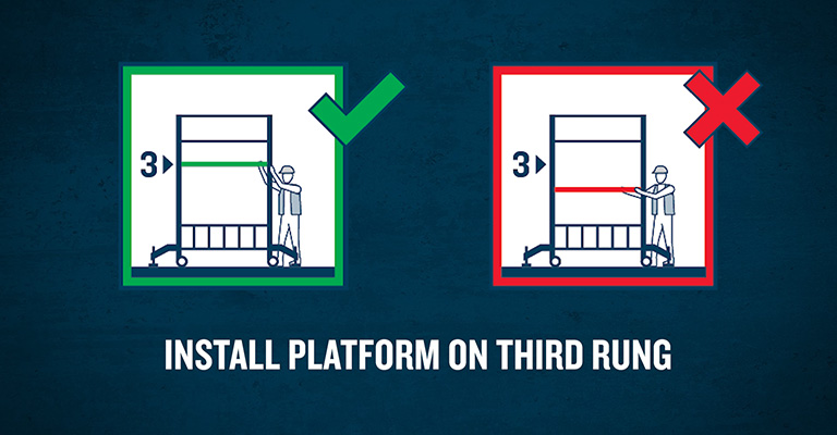 Install Platform on Third Rung