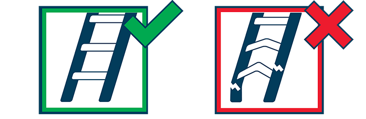 Extension Ladder Safety - Inspect for Damage