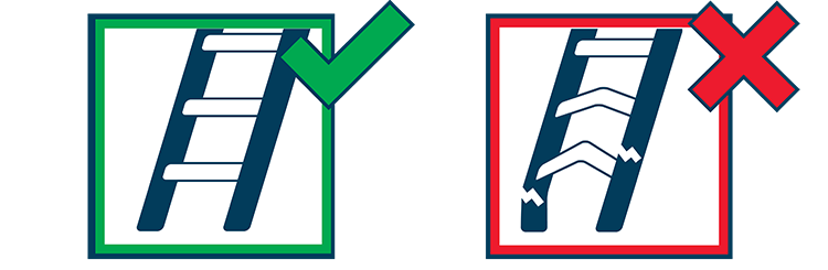 Ladder Safety - Inspect for Damage