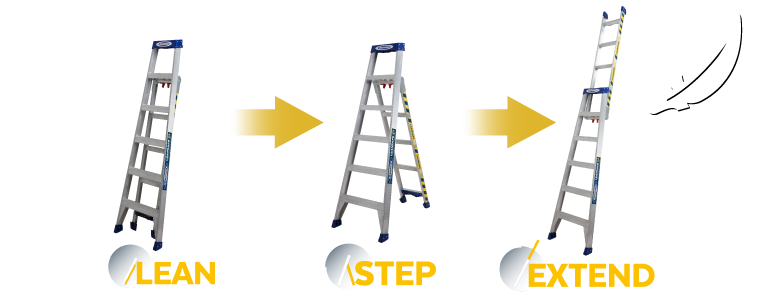 LeanSafe X3 Aluminium Ladder