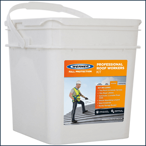 Werner EU Professional Roof Workers Kit Waterproof Storage Bucket