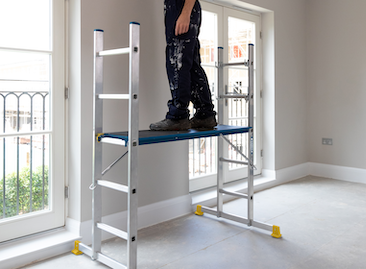 Ladders for Plasterers - Werner 5 in 1 Combination Ladder with Platform