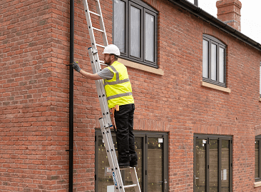 Werner Extension Ladder - Gutter