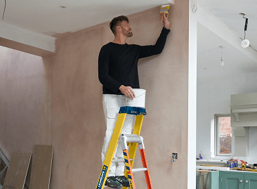 Werner Fibreglass Combination Ladder - Painting