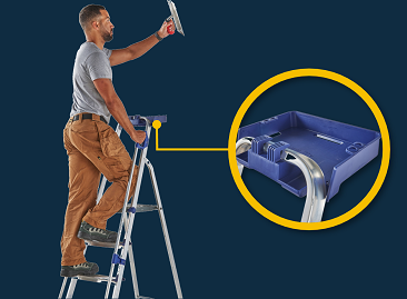 Ladders for Plasterers - Werner Workstation Aluminium Step Ladder