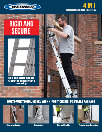 UK Werner SellSheet 4 in 1 Combination Ladder Aluminium