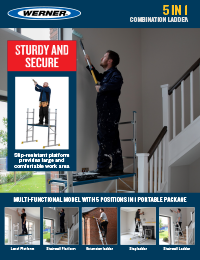 UK Werner SellSheet 5 in 1 Combination Ladder Aluminium