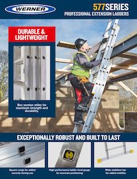 UK Werner SellSheet Professional Extension Ladders Aluminium Square Rung