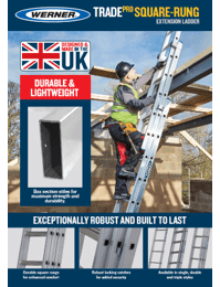 Werner SellSheet TradePRO Square-rung Extension Ladder