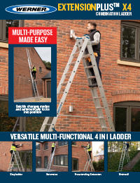 UK Werner SellSheet 725 X4 Multi-Purpose Ladders Aluminium