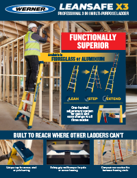 Werner SellSheet LEANSAFE X3 Ladder Range