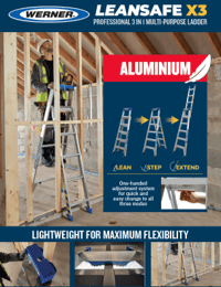 Werner SellSheet 75070 LEANSAFE X3 Aluminium Ladder