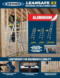 Werner SellSheet 75070 LEANSAFE X3 Aluminium Ladder