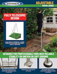 Werner Sellsheet - Adjustable Tripod Ladder