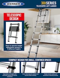 Werner UK Sellsheet - Telescopic Aluminium Loft Ladder