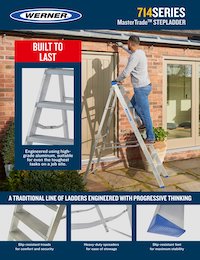 Werner SellSheet 714 Builders Swingback Step Ladder