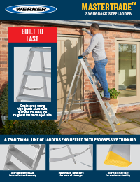 Werner SellSheet 714 Builders Swingback Step Ladder