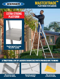 Werner SellSheet 715 Builders Platform Step Ladder