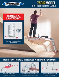UK Werner SellSheet 12 in 1 Multi-purpose Ladder Aluminium