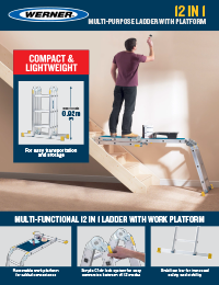 UK Werner SellSheet 12 in 1 Multi-purpose Ladder Aluminium