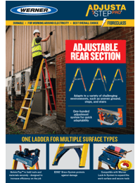 Werner SellSheet - AdjustaStepPRO Fibreglass Step Ladder