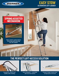 Werner UK Sellsheet - Easy Stow Aluminium Loft Ladder