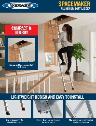 Werner UK Sellsheet - Spacemaker Aluminium Loft Ladder