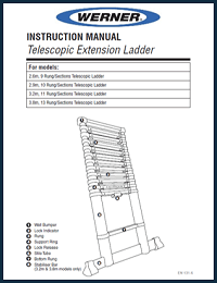 Werner Telescopic Extension Ladder User Instructions