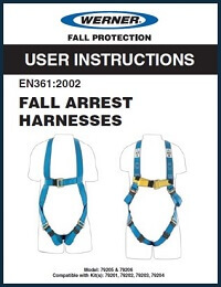 werner uk fall protection harnesses user instructions
